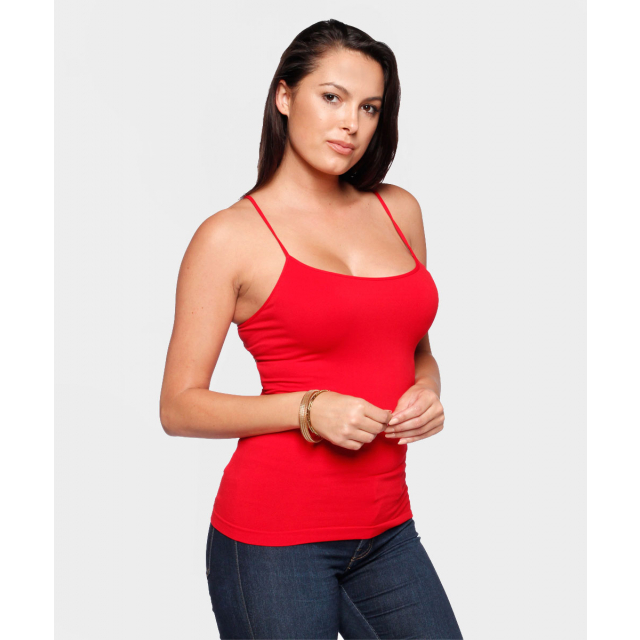 Scoop Neck Seamless Basic Camisole Top