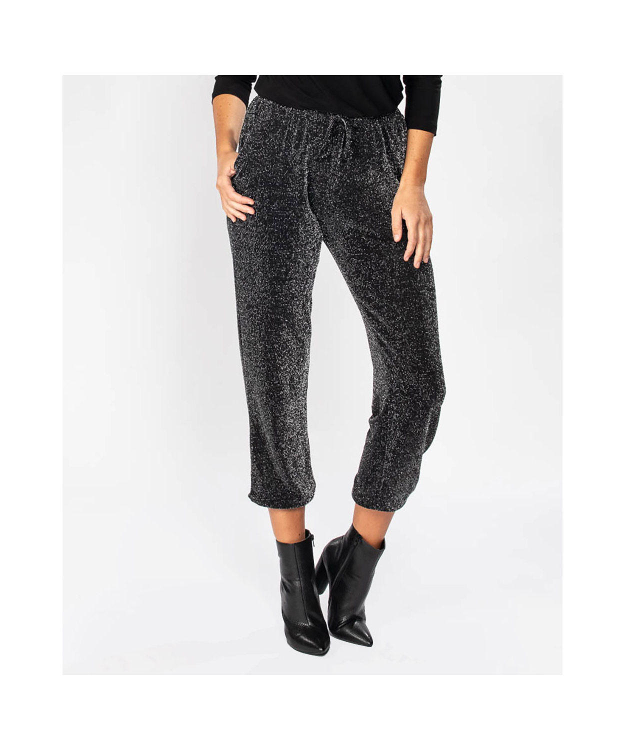 Skinny Jogger with Ruched Ankle Detail