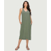 Linen Maxi Tank Dress With Tie-Back