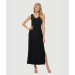 Empire Waist Maxi Dress With Cowl Back