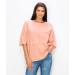 GAUZE BATWING TOP WITH DETAIL