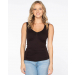 Pinched V-Neck Seamless Tank